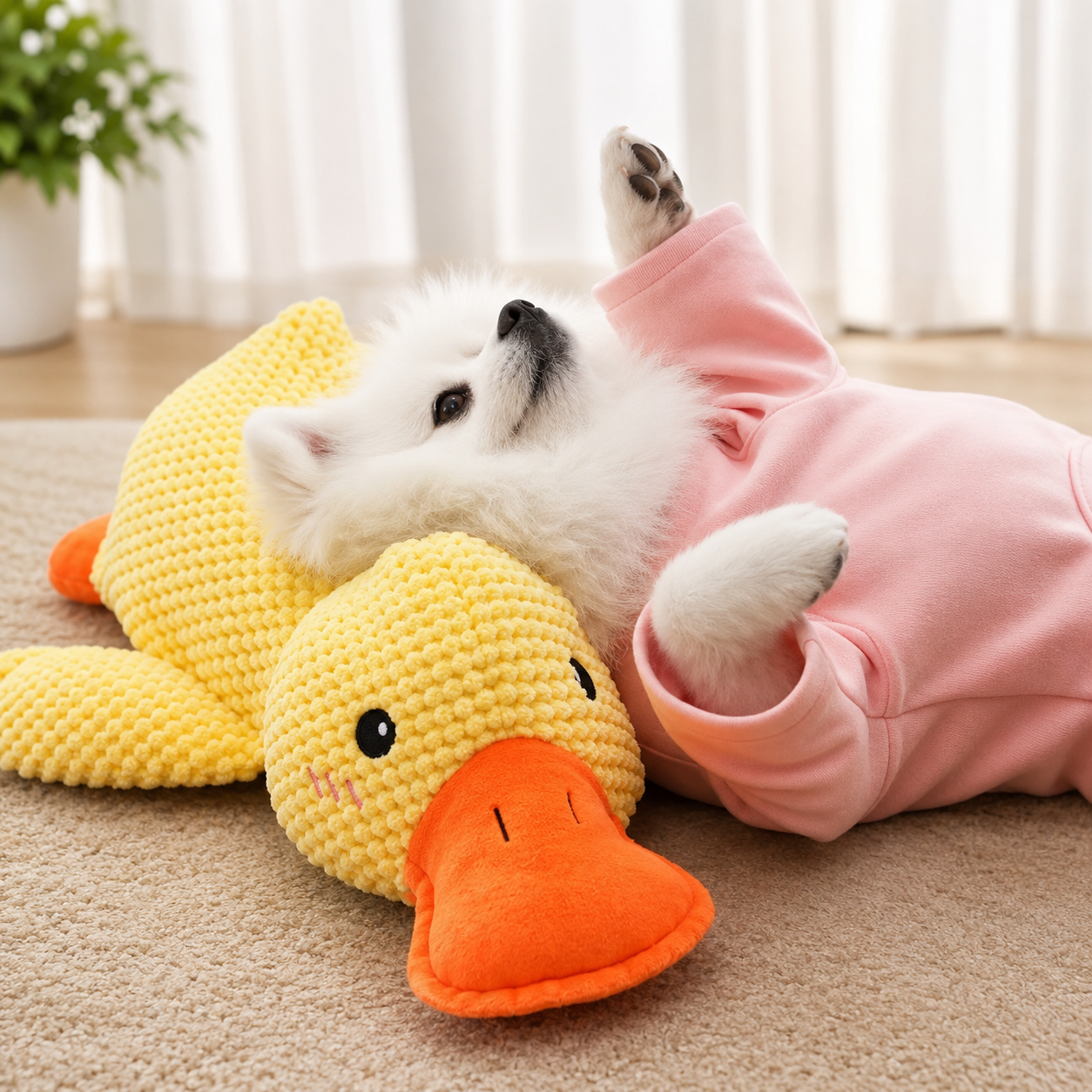 Dog Duck Toy With Quacking Sound