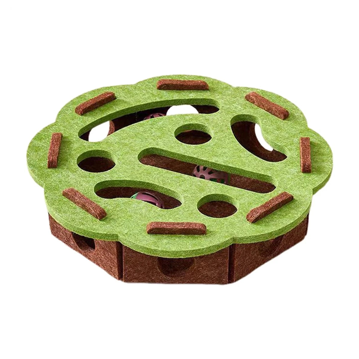 Cat maze enrichment toy